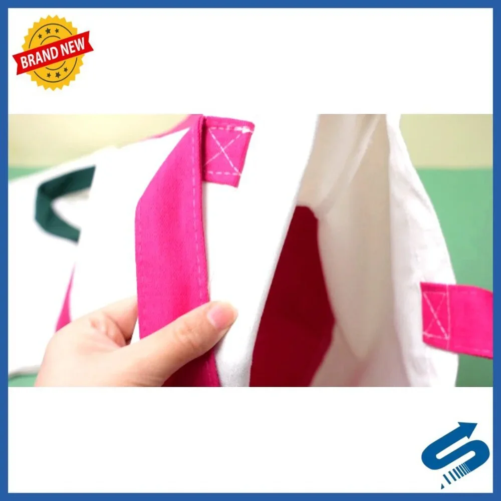 Large Canvas Tote Bags Bulk Set Reusable Blank DIY Craft Gift Shopping